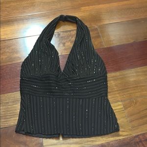 ⭐️CACHÉ Brown Halter Top⭐️